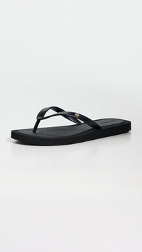 Tory Burch Women's Kira Padded Flip-Flop, Perfect Black/Gold
