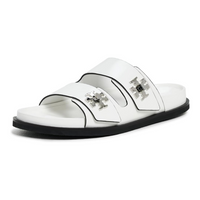 Tory Burch Women's T Lock Box Leather Sport Slides, Cloud