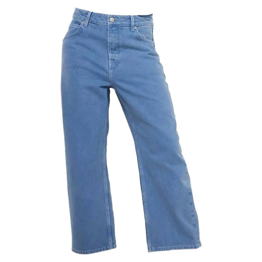 Free People Women's Deep Trance Dropped Boyfriend Jeans, Ocean