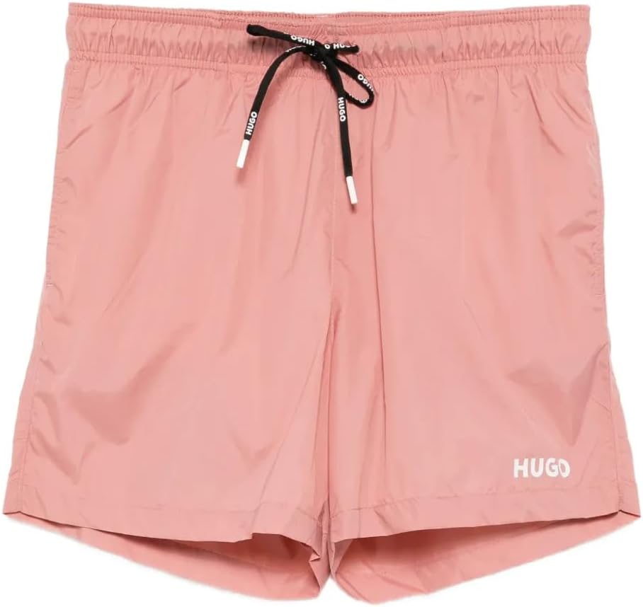 Hugo Men's Haiti Quick Dry Swim Trunks, Open Pink