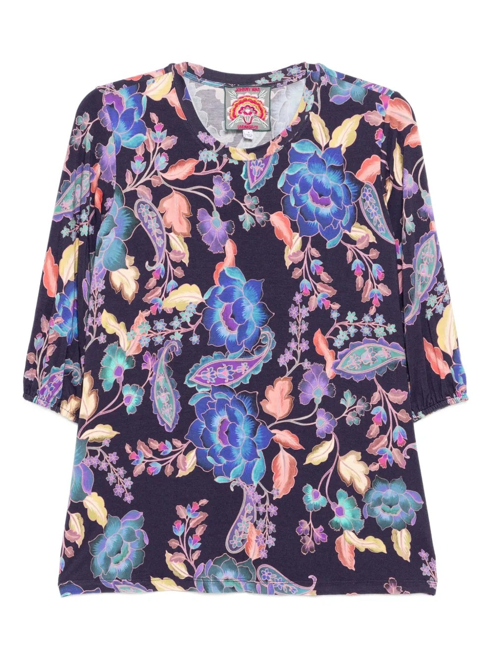 Johnny Was Women's The Janie Favorite Puff Sleeve Top, Stevie's Garden