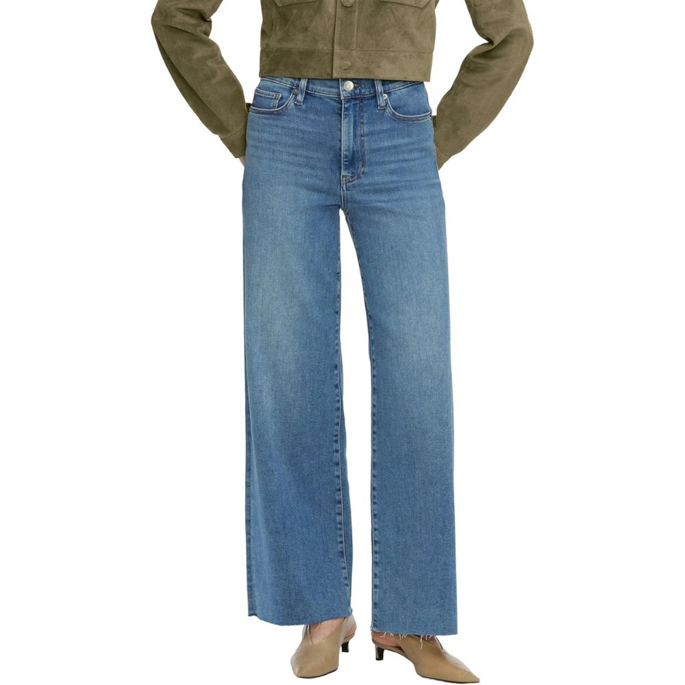 Frame Women's Le Slim Palazzo Jeans, Flip Raw After
