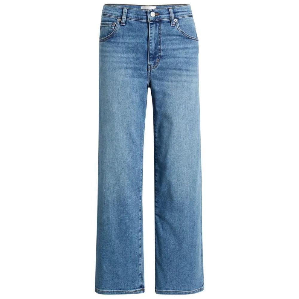 FRAME Women's The Mellow Ankle Straight Leg Jeans, Flip