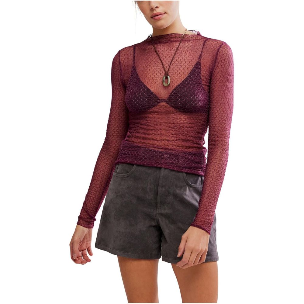 Free People Women's Minding my Business Top, Black