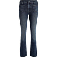 Mother Women's The Patch Pocket Insider Flood Jeans, You're a Riot