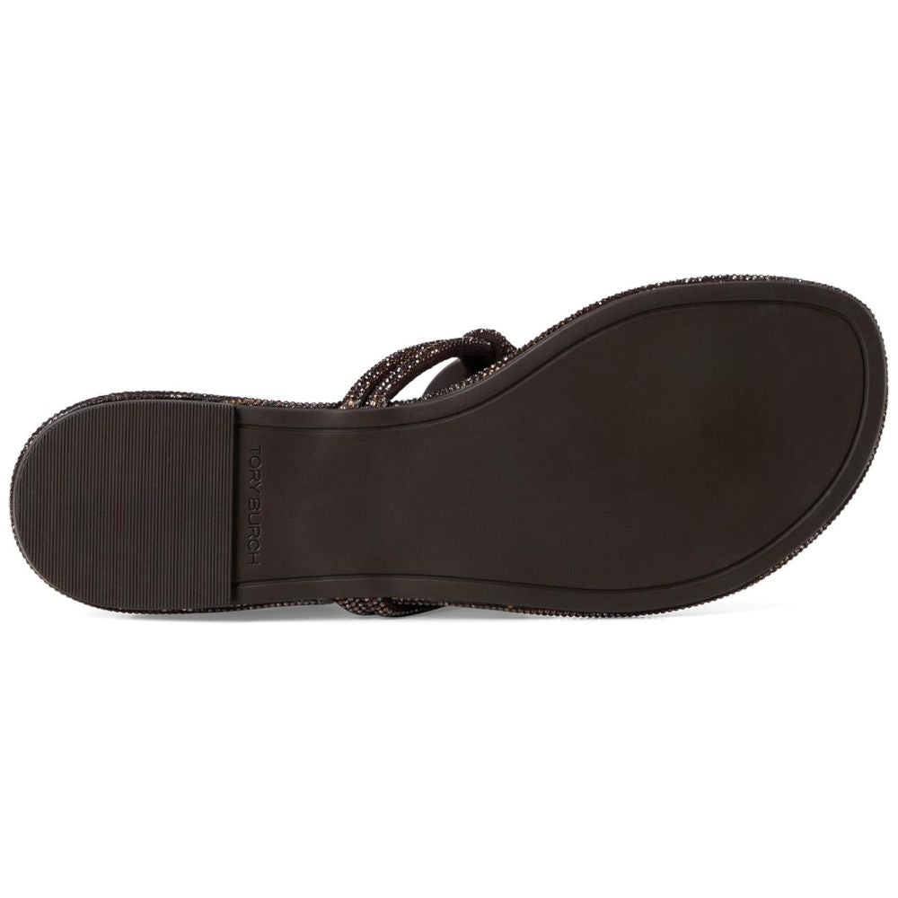 Tory Burch Women's Miller Knotted Pave Sandals, Cocoa