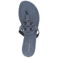 Tory Burch Women's Miller Thong Sandals, Denim Dusk