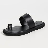 Tory Burch Women's Toe Ring Flip-Flops, Perfect Black