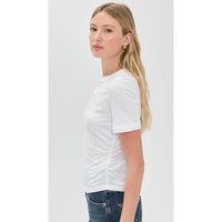 Veronica Beard Women's Damian Short Sleeve Top, White