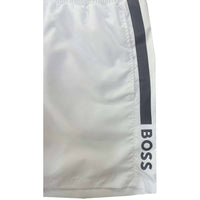Hugo Boss Men's Dolphin Swim Trunks, White
