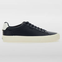 Hugo Boss Men's Aiden Tennis Low-Top Leather Sneaker, Navy