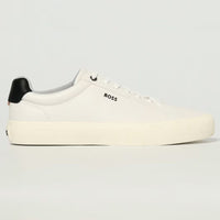 Hugo Boss Men's Aiden Tennis Low-Top Leather Sneaker, Open White