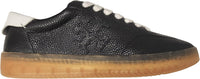 Tory Burch Women's Pheonix Tumbled Leather Sneaker, Perfect Black/Purity