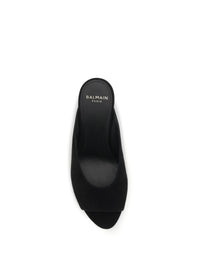 BALMAIN Balmain Women Suede Open-Toe Mules