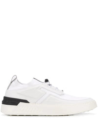 Tods Leather Mesh No-Code Low-Top Sneakers White