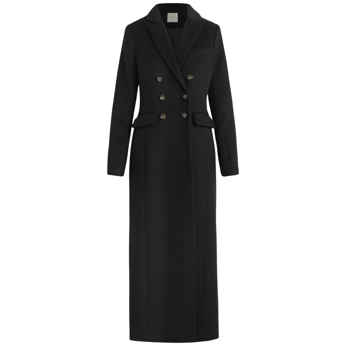 Favorite Daughter Women's The Simon Wool Coat, Black
