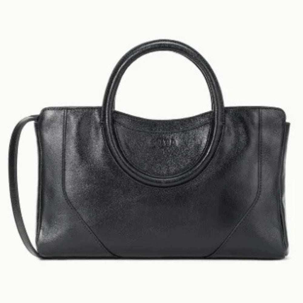 Staud Women's Maude Small Leather Satchel, Black