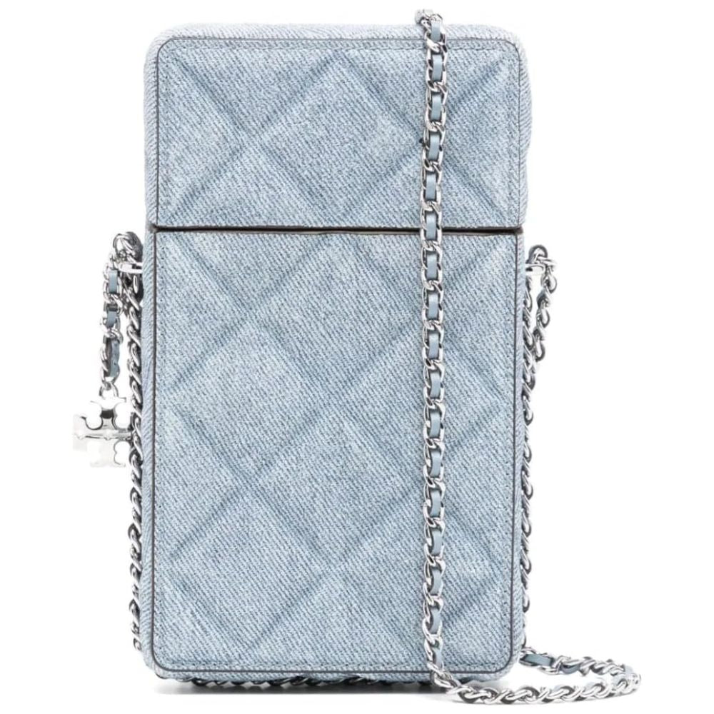 Tory Burch Women's Fleming Phone Crossbody Bag, Denim
