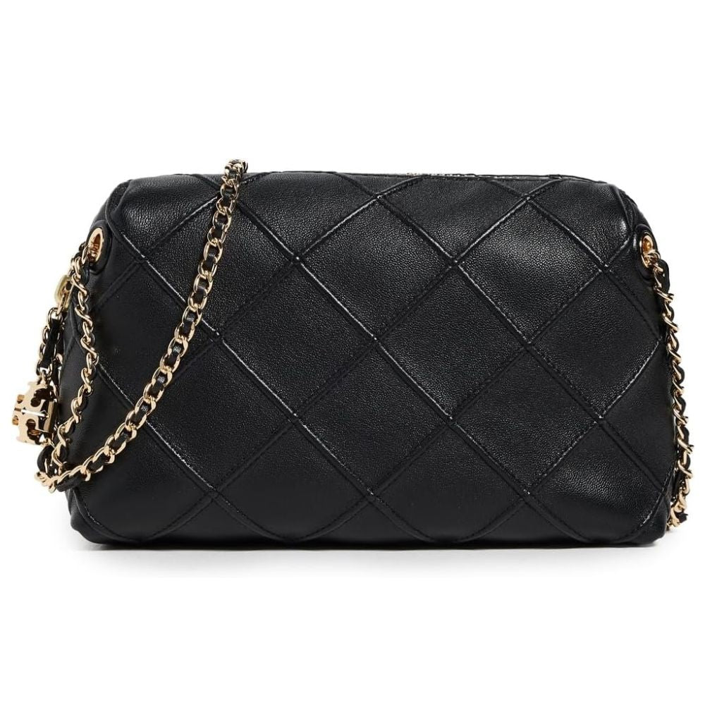 Tory Burch Women's Fleming Small Crossbody Bag, Black