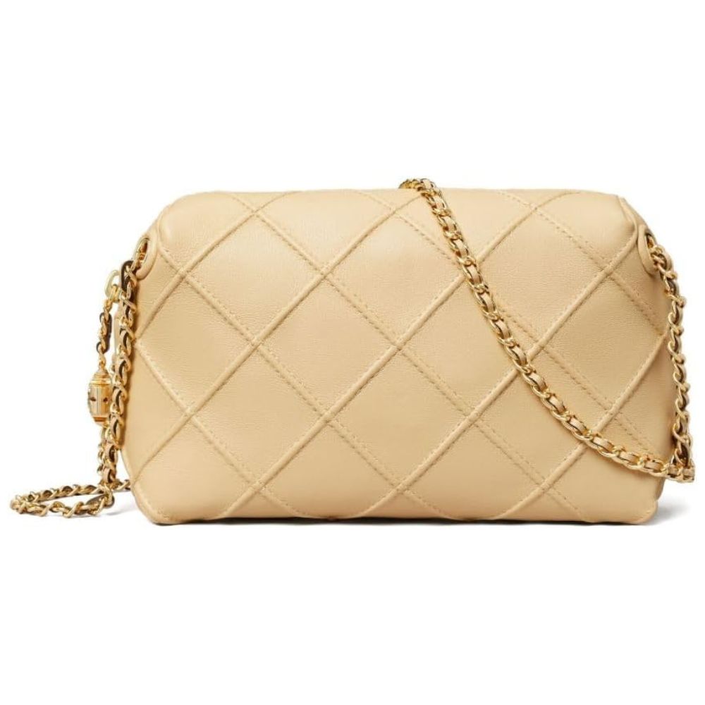 Tory Burch Women's Fleming Small Crossbody Bag, Vanilla Soft Serve