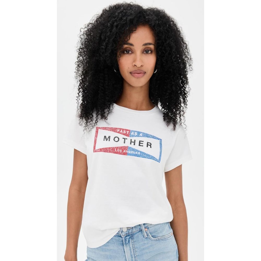 Mother Women's The Boxy Goodie Goodie Tee, Fluff Fast as Mother