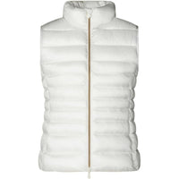 Save the Duck Women's Lynn Puffer Vest, Off-White