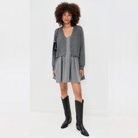 Staud Women's Milo Mixed Media Mini Dress, Static