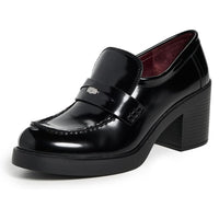 Tory Burch Women's Classic Heeled Lug Loafer 50mm, Perfect Black