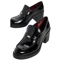 Tory Burch Women's Classic Heeled Lug Loafer 50mm, Perfect Black