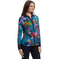 Johnny Was Women's Janie Button Front Shirt, House of Flores