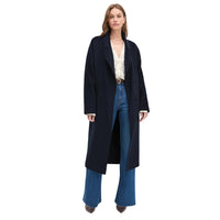 Favorite Daughter Women's The Luca Wool Blend Maxi Coat, Navy