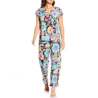 Johnny Was Women's Bobbie Crop PJ Set, Caetana All-Over Print