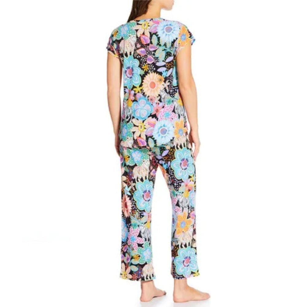 Johnny Was Women's Bobbie Crop PJ Set, Caetana All-Over Print