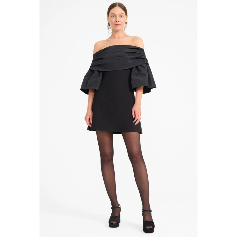 Staud Women's Harper Mini Dress, Black
