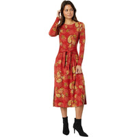 Johnny Was Women's Janie Long Sleeve Tie Front Knit Dress, Alexandria