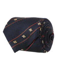 Gucci Mens Bee and Web Silk Jacquard Tie