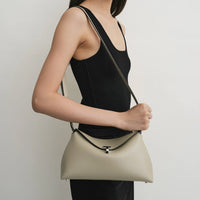 Toteme Toteme T-Lock Leather Clutch Bag Women