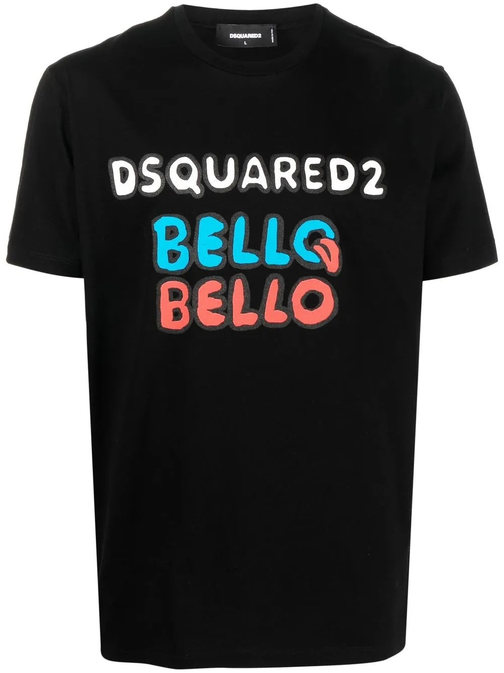 Dsquared2 Men's Bello Bello Short Sleeve Graphic T-Shirt, Black
