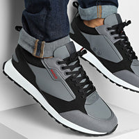 Hugo Men's Icelin Suede Running Trainers, Black