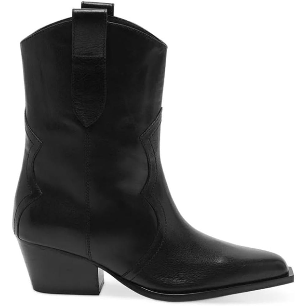 Free People Women's Cat Nap Cowboy Boot, Black Leather