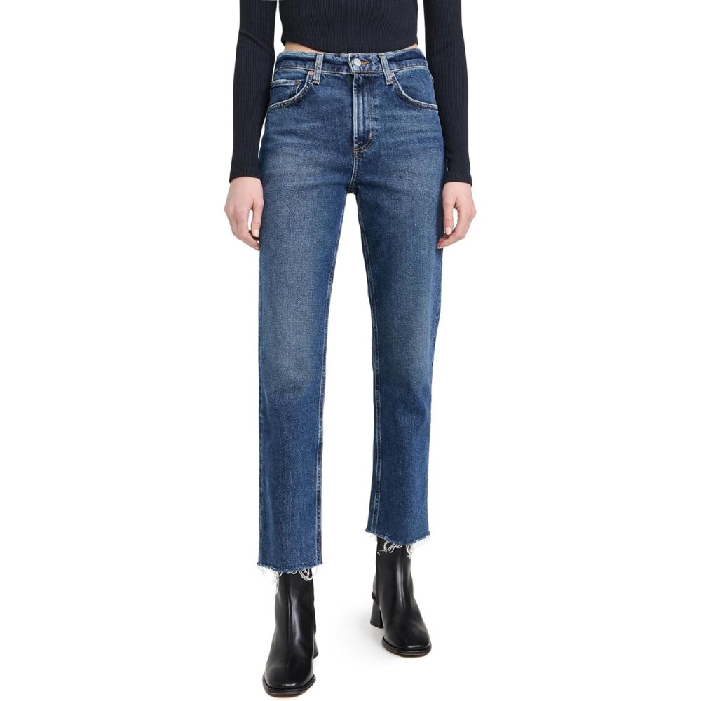 Agolde Women's Valen Vintage Straight Jeans, Solace