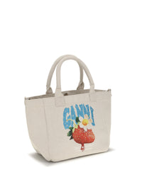 Ganni Women Small Easy Shoulder Bag With Strawberry Print