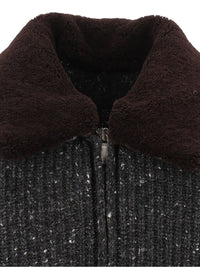 Eleventy Eleventy Men Wool And Cashmere Knit Jacket