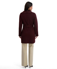 TAHARI Women's Double Face Wool-Blend Belted Coat