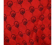 Gucci Women's Ghost Red Modal / Silk GG Skull Print Large Square Scarf 453225 6568