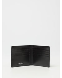 Saint Laurent YSL Logo BiFold Wallet Men Black
