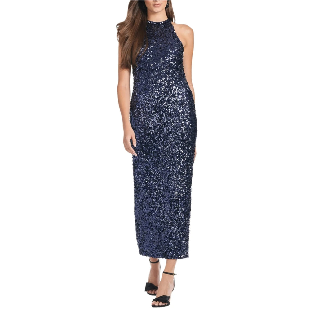 Sachin & Babi Meera Dress in Night Sky Midi Blue Sequin 4
