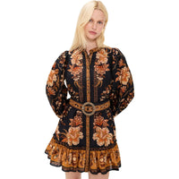 FARM Rio Women's Majestic Garden Black Mini Dress