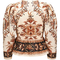 FARM Rio Women's Majestic Garden Sand Blouse