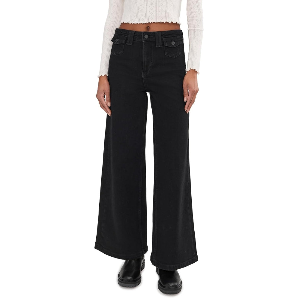 Free People Womens We The Free Kellee High-Rise Palazzo Jeans